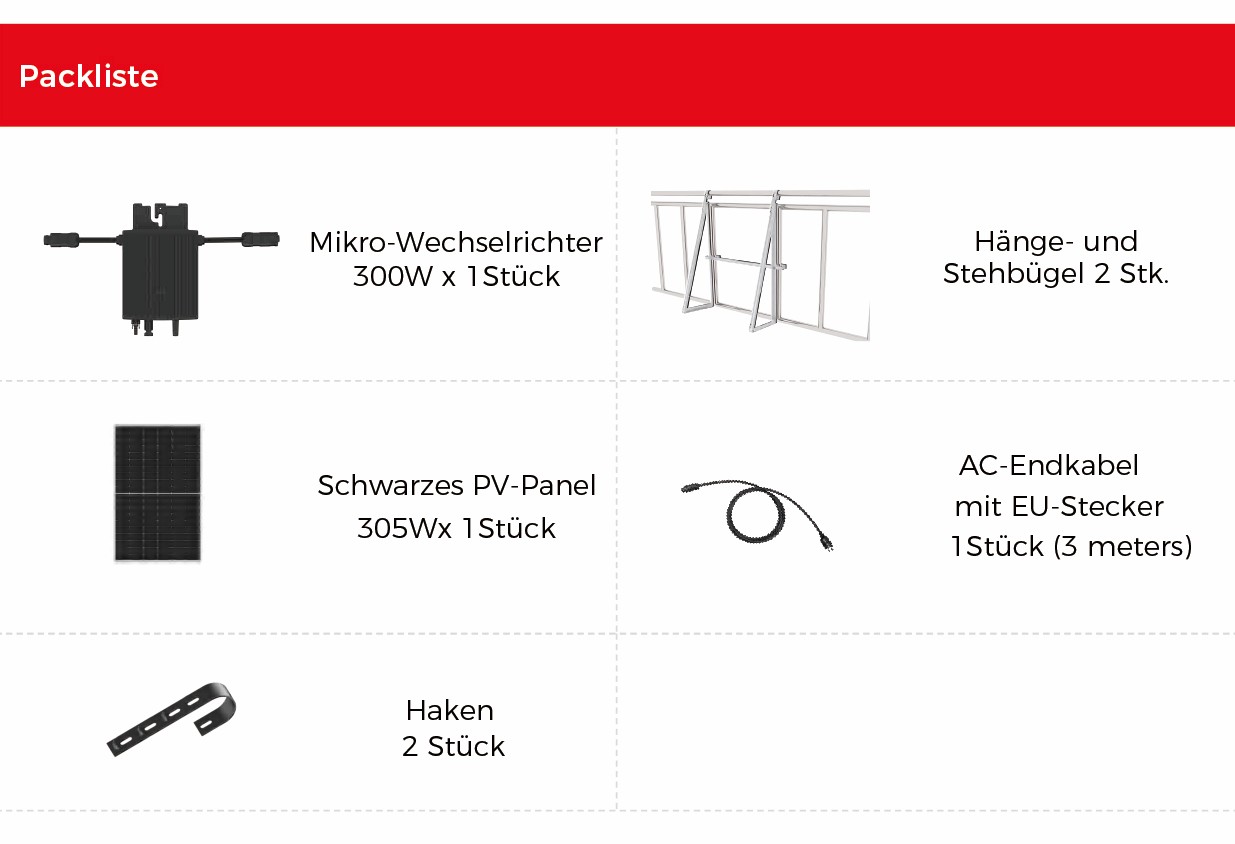 HERF300-P305N Packliste