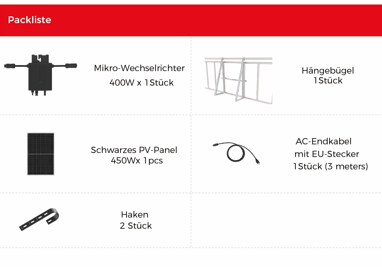 HERF400-P450N Packliste