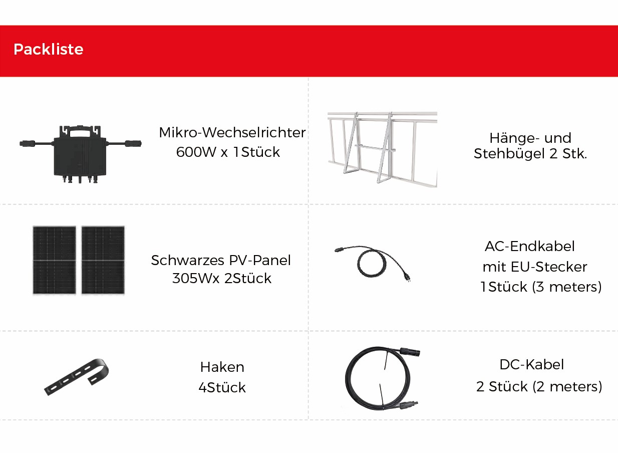 HERF600-P305N Packliste
