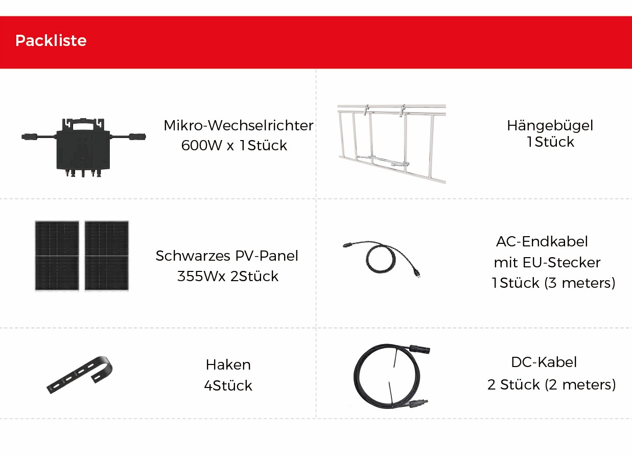 HERF600-P355S Packliste
